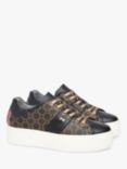 NeroGiardini Monogram Leather Lace Up Trainers