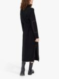 Chinti & Parker Amelia Wool Cashmere Jumper Dress, Black/Soft Camel