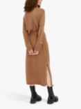 Chinti & Parker Amelia Wool Cashmere Jumper Dress, Soft Camel/Cream