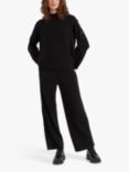 Chinti & Parker Bessie Button Wool Cashmere Jumper, Black