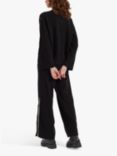 Chinti & Parker Bessie Button Wool Cashmere Jumper, Black