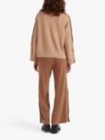 Chinti & Parker Bessie Button Wool Cashmere Jumper, Soft Camel