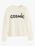 Chinti & Parker Cosmic Wool Cashmere Jumper, Cream/Black