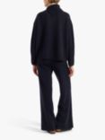 Chinti & Parker Essential Side Rib Cashmere Trousers, Navy