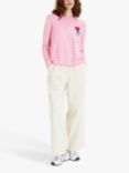 Chinti & Parker Mr Bump Stripe Wool Cashmere Jumper, Cream/Multi