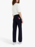 Chinti & Parker Mr Bump Wool Cashmere Joggers, Navy/Cream