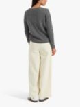 Chinti & Parker Pocket Wool Cashmere Jumper, Grey Marl