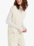 Chinti & Parker Vera Wool Cashmere Cable Knit Tank Top, Cream