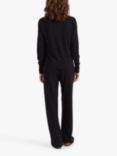 Chinti & Parker V-Neck Merino Wool Cardigan, Black