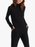 Chinti & Parker Roll Neck Merino Wool Jumper, Black