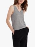 Chinti & Parker Merino Wool Vest Top, Grey Marl