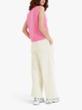 Chinti & Parker Funnel Neck Cashmere Tank Top, Nancy Pink