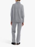 Chinti & Parker Roll Neck Cashmere Jumper, Grey Marl