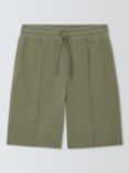 John Lewis Cotton Lounge Shorts, Green Olive