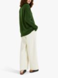 Chinti & Parker Roll Neck Cashmere Jumper, Moss