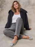 Mint Velvet Boxy Wool Blend Jacket, Charcoal