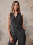 Mint Velvet Tailored Fitted Waistcoat, Grey