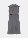 Mint Velvet Utility Sleeveless Dress, Grey