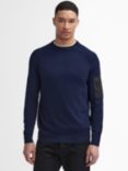 Barbour International Blades Crew Neck Jumper, Navy