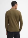 Barbour International Crawley Crew Neck Jumper, Bleached Olive