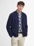 Barbour Langside Wool-Blend Cardigan, Navy