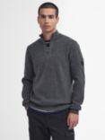 Barbour International Crawley Wool Blend Funnel Neck Jumper, Charcoal Marl