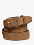 Geox Men's Suede Belt, Brown