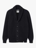 Peregrine Wilkinson Merino Wool Chunky Knit Cardigan, Black