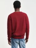 GANT Superfine Lambswool Crew Neck Sweater, Plumped Red