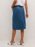 KAFFE Karla Denim Skirt, Mid Blue