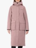 Didriksons Leya Long Parka Coat, Faded Wine