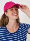 Crew Clothing Cotton Baseball Cap, Peach Pink