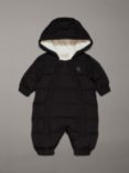 Calvin Klein Baby Padded Winter Pramsuit, Ck Black