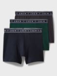 Crew Clothing Cotton Blend Boxers, Pack of 3, Navy Blue