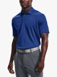 Under Armour Men's UA Tech  Polo Top, Graphite/Black, Tech Blue/Gray