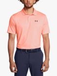 Under Armour Performa Polo Top, Orange/Navy