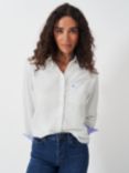 Crew Clothing Relaxed Poplin Shirt, White