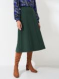 Crew Clothing Eva Ponte Skirt, Dark Green