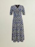 Hobbs Petite Frankie Floral Dress, Navy/Multi