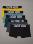 Calvin Klein Kids' Cotton Stretch Trunks, Pack of 5, Black/Multi