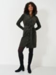 Crew Clothing Elsie Corduroy Shirt Dress, Dark Green