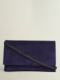 Hobbs Renata Suede Clutch Bag