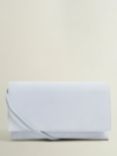 Hobbs Renata Suede Clutch Bag, Pale Blue