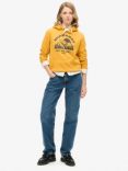 Superdry Lo-Fi Outdoor Graphic Hoodie, Mustard Yellow