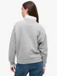 Superdry College Script Sweatshirt, Ash Grey Marl