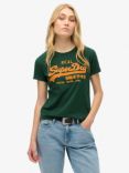 Superdry Embroidered Vintage Logo T-Shirt, Enamel Green