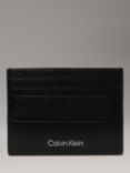 Calvin Klein Leather Card Holder, Black