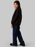 Calvin Klein Kids' Wide Leg Jeans, Dark Blue