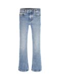 Calvin Klein Jeans Kids' Mid Rise Flared Jeans, Ocean Blue Stretch