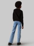 Calvin Klein Kids' Straight Fit Jeans, Light Blue